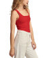 ფოტო #3 პროდუქტის Women's Rib-Knit Cropped Tank