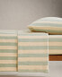 Striped print duvet cover