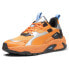 Фото #2 товара Puma RsTrck Metallic Lace Up Womens Orange Sneakers Casual Shoes 39470802