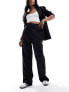 Фото #7 товара Vero Moda tailored high waisted relaxed straight leg trousers with belt loop detail in black