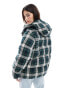 Фото #4 товара Polo Ralph Lauren Country plaid puffer jacket with logo in green check