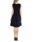 Women's Sleeveless Pleated Skater Dress with Pockets