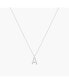 Фото #1 товара Textured Initial Letter Necklace