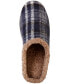 ფოტო #2 პროდუქტის Men's Plaid Hoodback Slipper