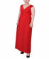 ფოტო #1 პროდუქტის Plus Size Ruched Empire Maxi Dress