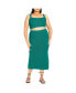 ფოტო #1 პროდუქტის Plus Size Knit Set Dress