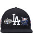 Фото #3 товара Men's Black Los Angeles Dodgers All-Star Multi Hit Wool Snapback Hat
