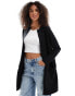 Фото #3 товара ONLY long knitted cardigan in black