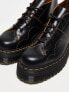 Фото #2 товара Dr Martens Church quad 5 eye boots in black vintage smooth leather