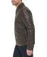 Фото #3 товара Men's Faux Leather Shirt Jacket