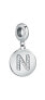 Steel pendant letter "N" Drops SCZ1164
