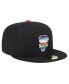 ფოტო #4 პროდუქტის Men's Black San Francisco Giants 2024 Pride on Field 59FIFTY Fitted Hat