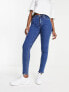 New Look mid rise skinny jeans in mid blue