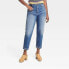 Фото #3 товара Women's High-Rise Vintage Cropped Straight Jeans - Universal Thread Indigo 4