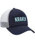 Фото #4 товара Men's Deep Sea Blue, White Seattle Kraken Team Plate Trucker Snapback Hat