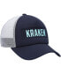 Men's Deep Sea Blue, White Seattle Kraken Team Plate Trucker Snapback Hat