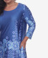 ფოტო #3 პროდუქტის Plus Size Rella 3/4 Sleeve Tunic Top