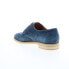 Фото #12 товара Bruno Magli Milano BM2MILN1 Mens Blue Suede Oxfords Wingtip & Brogue Shoes