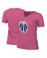 Фото #2 товара Women's Pink Washington Wizards 2022/23 City Edition Essential V-Neck T-shirt