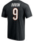 Фото #2 товара Men's Joe Burrow Black Cincinnati Bengals Player Icon Name and Number T-shirt