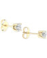 ფოტო #7 პროდუქტის Diamond Solitaire Stud Earrings (5/8 ct. t.w.) in 14k Gold