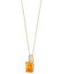 Фото #5 товара Macy's citrine (3 ct. t.w.) & Diamond Accent 18" Pendant Necklace in 14k Gold