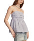 ფოტო #3 პროდუქტის Women's Cotton Ruched Poplin Tube Top