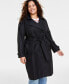 ფოტო #3 პროდუქტის Plus Size Classic Trench Coat, Created for Macy's