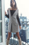 Фото #1 товара Платье с клетчатым принтом ZARA Check Pinafore