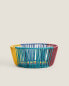 Фото #1 товара Multicoloured round woven basket