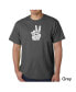 Фото #1 товара Men's Word Art T-Shirt - Peace Fingers
