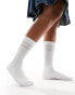 Фото #1 товара Vero Moda sporty ribbed socks in white and grey