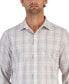 Men's Plaid Print Long-Sleeve Button-Up Shirt, Created for Macy's