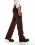 Фото #4 товара ASOS DESIGN smart straight leg trousers in brown