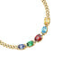 Modern gold-plated bracelet with cubic zirconia Colori SAVY04