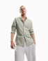 Фото #2 товара ASOS DESIGN slim fit oxford shirt in sage green