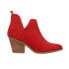 Фото #1 товара Corkys Sassy Pants Pointed Toe Cowboy Booties Womens Red Casual Boots 80-0217-RD