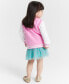Фото #1 товара Toddler Girls Varsity Cardigan Jacket, Created for Macy's