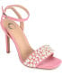 ფოტო #1 პროდუქტის Women's Romey Pearl Embellished Stilleto Dress Sandals