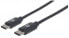 Фото #2 товара Manhattan USB-C to USB-C Cable - 50cm - Male to Male - 480 Mbps (USB 2.0) - Hi-Speed USB - Black - Lifetime Warranty - Polybag - 0.5 m - USB C - USB C - USB 2.0 - 480 Mbit/s - Black