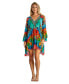 ფოტო #3 პროდუქტის Women's Short long sleeved dress