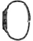 Eco-Drive Women's Disney Evil Queen Black-Tone Stainless Steel Bracelet Watch 37mm Gift Set