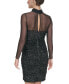 ფოტო #2 პროდუქტის Women's Illusion-Sleeve Sequin Bodycon Dress