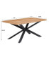 Фото #5 товара 63" Oak Dining Table Set for 4-6 People