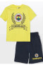 Фото #2 товара LCW Kids Bisiklet Yaka Fenerbahçe Baskılı Kısa Kollu Erkek Çocuk Tişört ve Şort