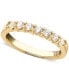 ფოტო #1 პროდუქტის Seven Diamond Band Ring in 14k Yellow or White Gold (1/2 ct. t.w.)