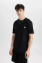 Erkek T-shirt C2117ax/bk81 Black