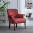 Фото #11 товара Домашнее кресло синтетическая ткань BB Home Armchair 77 x 64 x 88 cm Темно-красное
