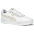 Puma Carina 2.0 Laser Cut Lace Up Womens White Sneakers Casual Shoes 38938901