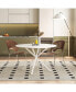 47.24" Modern Cross Leg Round Dining Table